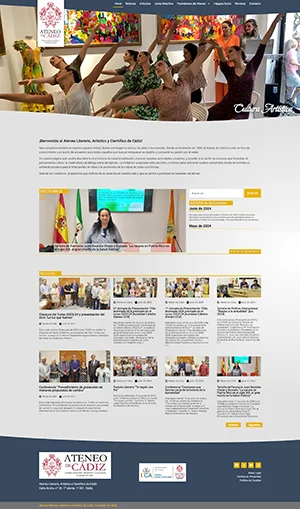 Pagina Web Ateneo de Cádiz 300