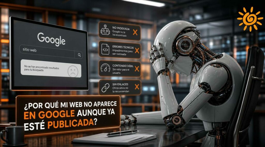 Por qué mi web no aparece en Google aunque ya esté publicada