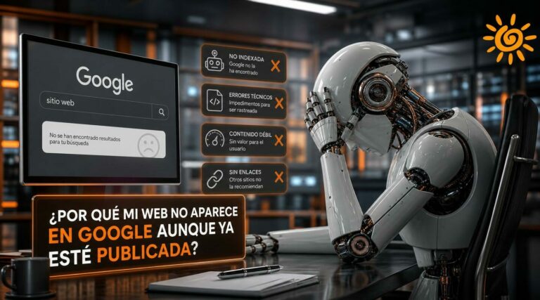 Por qué mi web no aparece en Google aunque ya esté publicada