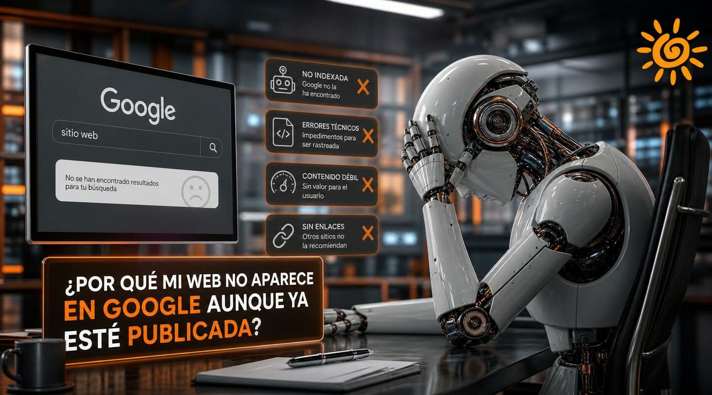 Por qué mi web no aparece en Google aunque ya esté publicada