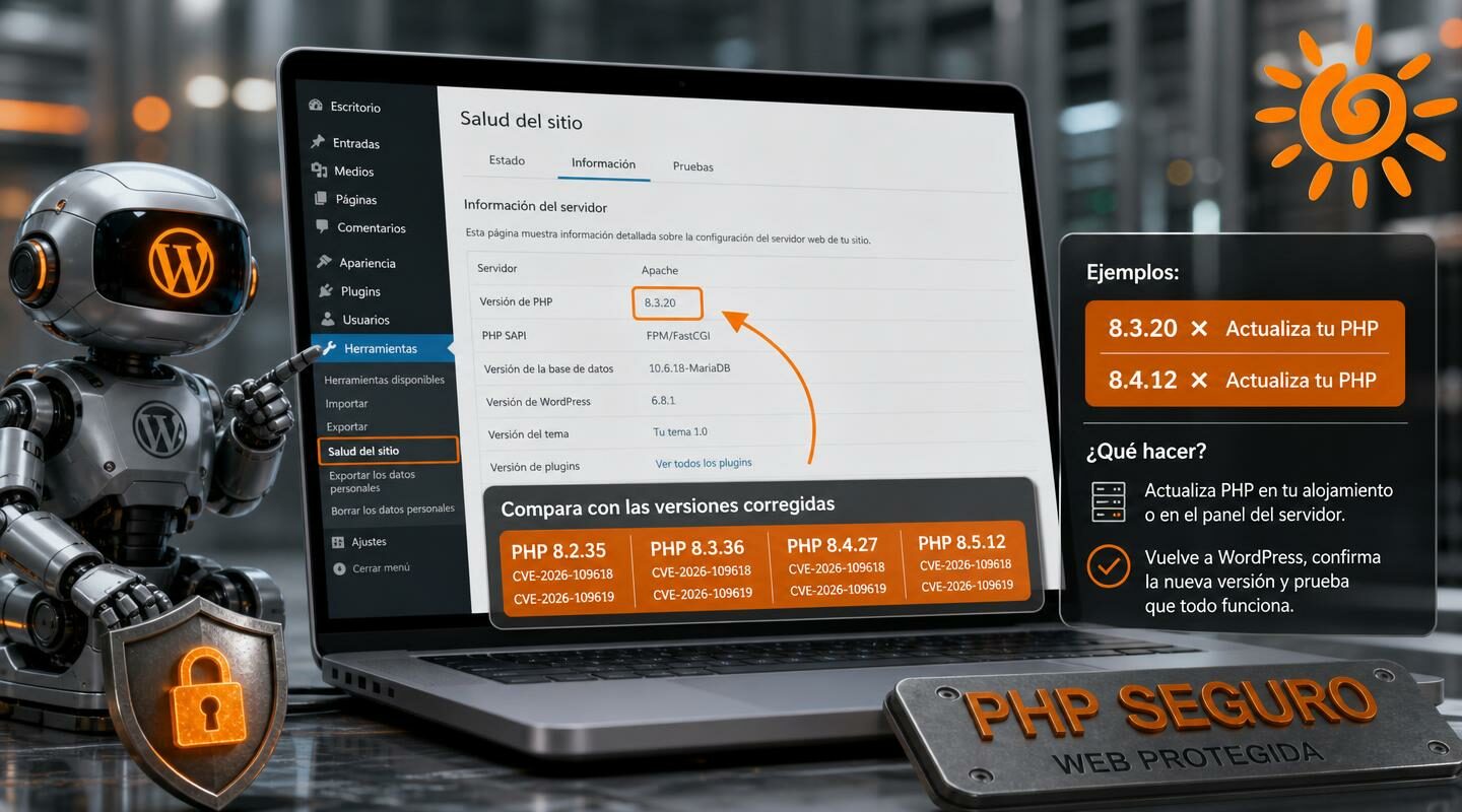 Cómo saber si tu WordPress usa una versión de PHP vulnerable